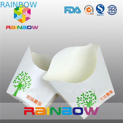 Składane małe opakowanie frytek z recyklingu, przyjazne dla środowiska