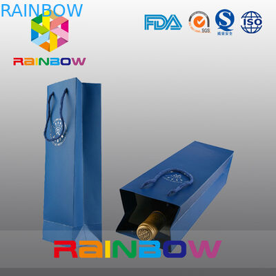 Butelki na wino Dostosowane torby papierowe / niestandardowe drukowane torby papierowe z nadrukiem logo