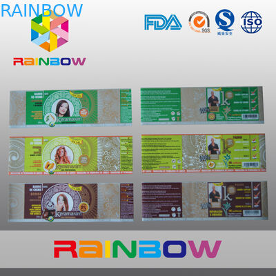 Etykiety termokurczliwe z PVC na butelki po napojach Opakowania w rolce