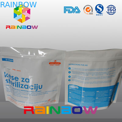 Stand Up Aseptyczne plastikowe w kuchence mikrofalowej worki do pakowania artykułów spożywczych z zamkiem błyskawicznym