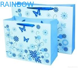 Drukowanie Płaski uchwyt Kraft Dostosowane torby papierowe Piękne dziewczyny torba na zakupy z sercem