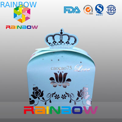 Niestandardowy kształt niestandardowy Torby papierowe z uchwytem na prezent / opakowanie cukierków