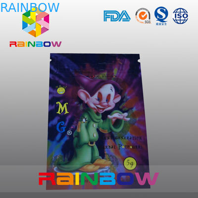 5g OMG Three Side Seal Ziołowa torba na kadzidełka z zamkiem