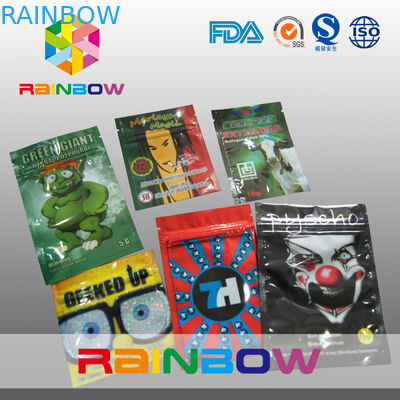 Opakowanie z 3 stronami Opakowanie ziołowe z kadzideł / Torebka z zamkiem błyskawicznym Potpourri