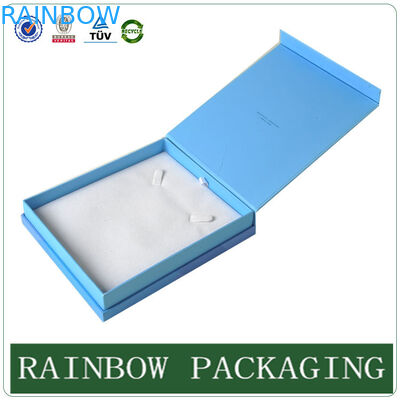 Niestandardowy rozmiar Sky Blue Jewelly Case, karton Grazioso do Jewelly Box