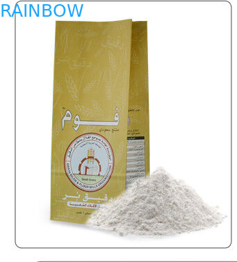 Niestandardowe płaskie dno brązowe torby papierowe z górą otwarte na przekąskę