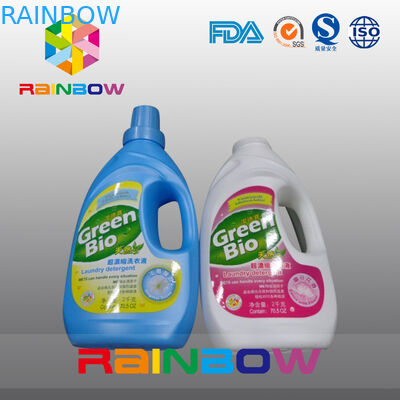 Wodoodporna naklejka na plastikową butelkę, samoprzylepne etykiety rękawów na butelki z detergentem w płynie