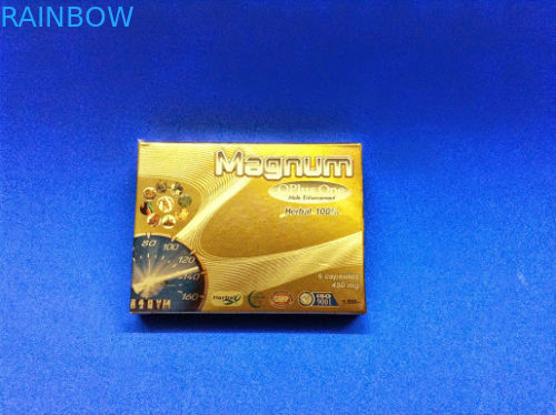 Opakowanie kartonowe Złote Tłoczenie dla Ziołowych Tabletek Pobudzających / Kapsułek