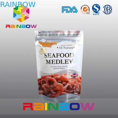 Futerał z folii aluminiowej Sthand Up With Zipper For Seafood