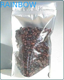 100g Torebki na przekąskę Opakowanie Przód Folia na plecy Transprent z zamkiem