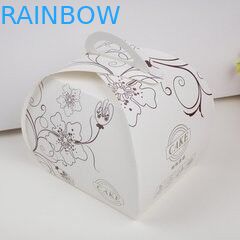 Biała torebka papierowa do pakowania cukierków z przednim okrągłym oknem