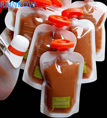 Niestandardowy projekt Food Grade Stand Up Etui z wylewką do żywności dla niemowląt