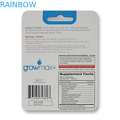 Niestandardowe drukowane kartony wiszące na papier do stymulacji męskiej z dwoma otworami