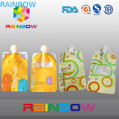 Opakowania z wylewaną wylewaną wylewką, torby z dyszami do opakowań płynnych