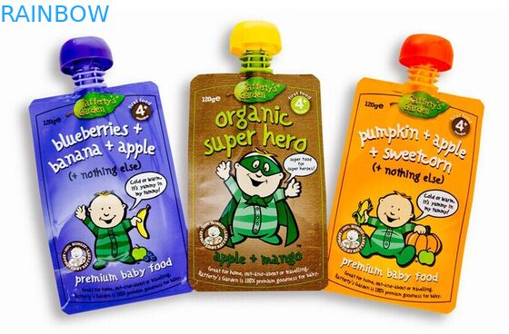 Torebka z bocznym klinem Transprent do wody / napojów, Doypack z zamkiem błyskawicznym