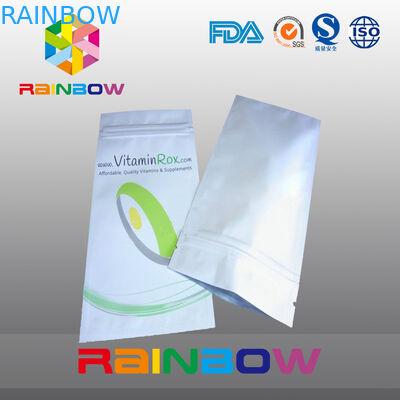 Biały blok Bottom Food Grade Plastikowe etui z folią aluminiową na zamówienie