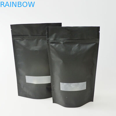Matte Stand Up Coffee Bean Opakowanie Torby Plastikowa drukowana torba na kawę z zaworem
