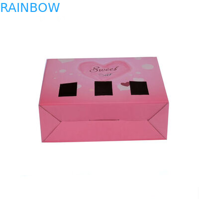 Auto zamknięty papier pakowy prezent, tektury falistej Case z oknem