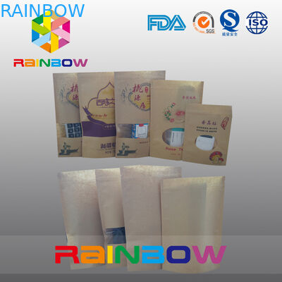 Niestandardowe drukowanie opakowań papierowych do pakowania przekąsek, Food Grade Snack Doupack With Ziplock