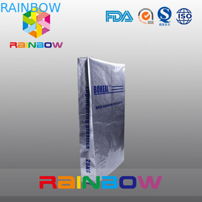 Pokrowiec z folii aluminiowej na dole o pojemności 25 kg. Do pakowania w proszku z białkiem