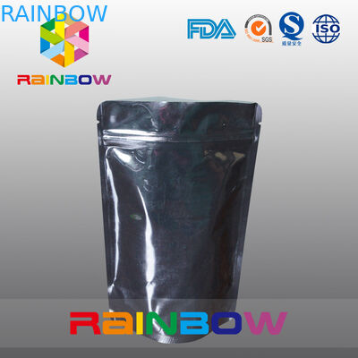 Dostosowane drukowane pokrowiec z folii aluminiowej do proszku białkowego, czarny