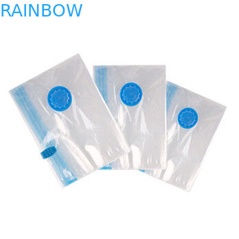 Przezroczysta torebka z uszczelnieniem próżniowym do przechowywania żywności / odzieży / kołdry z zamkiem błyskawicznym i zaworem