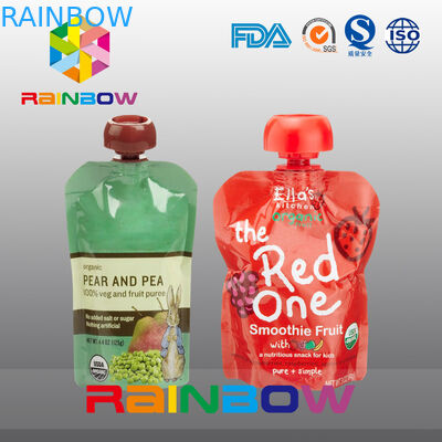 140 ml 200 ml ponownie wyciskane woreczek na wyściółkę dla niemowląt z podwójnym zamkiem