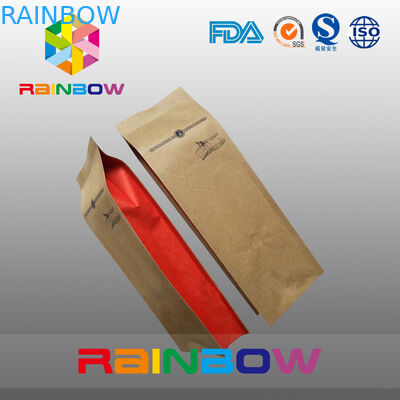 Niestandardowe torebki do kawy / herbaty Opakowania do recyklingu Papier do pakowania w papierową torebkę z żywnością