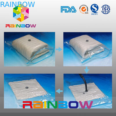 Przezroczyste worki na zgniatane worki próżniowe z kompresją żywności / plastikowe worki do przechowywania próżniowego Costom