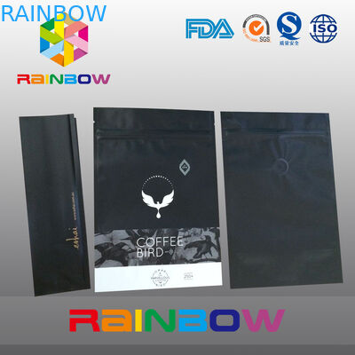 Matt Black Stały rodzaj torebki foliowej z workiem foliowym Worki opakowaniowe z trawnikiem Valve