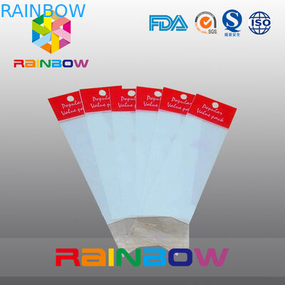 Czerwona torba na nagłówek OPP, drukowane torby celofanowe, płaskie plastikowe torby