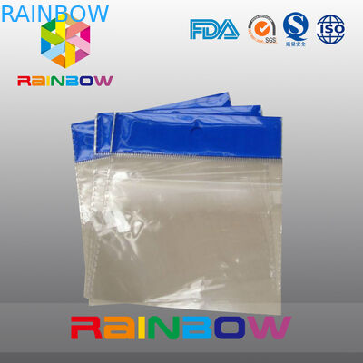 Czerwona torba na nagłówek OPP, drukowane torby celofanowe, płaskie plastikowe torby