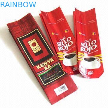 Torby do pakowania ziaren kawy Torby z plastikowych torebek Opakowania do kawy, torby z kwadratowymi dnem