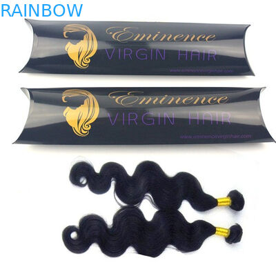 Przedłużanie włosów Opakowanie kartonowe z przezroczystym okienkiem, pudełko papierowe przedłużające włosy