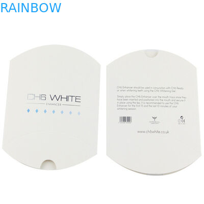 Matte White Pillow Box Hair Extension Opakowanie papierowe z nadrukiem Logo, dostarczona usługa niestandardowa