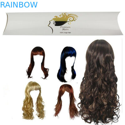 Premium Hair Extension Opakowanie kartonowe z nadrukowanym logo i kształtem poduszki