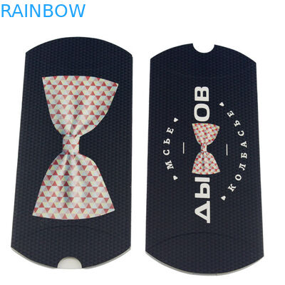 Black White Hair Extension Paper Box z niestandardowym rozmiarem i logo w kształcie poduszki