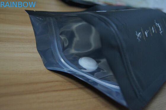 Plain Stand Up Aluminiowa folia Torby do pakowania ziarna kawy Z zaworem odgazowującym