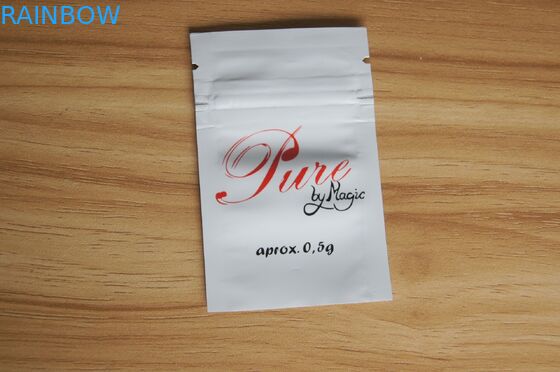 Shining White Small Ziplock Fertilizer Packaging Plastikowe torby samoprzylepne garnitur dla rosnących roślin