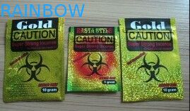 Niestandardowe torby plastikowe z nadrukiem na zamek błyskawiczny / worki potpourri CATION Spice