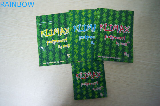 Klimax 10g Strawberry &amp; Blueberry Potpourri Herbal Torby na kadzidełka Ziplock Packaging