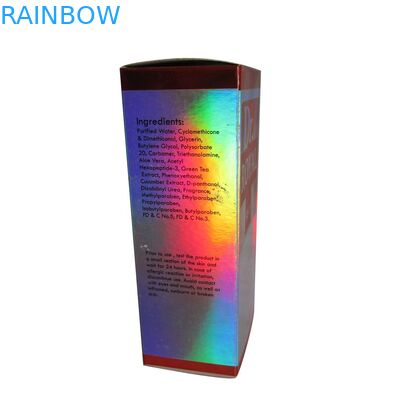 Niestandardowe logo Opakowanie kartonowe z pudełkiem kartonowym do pakowania kosmetyków / błyskawicznych kosmetyków