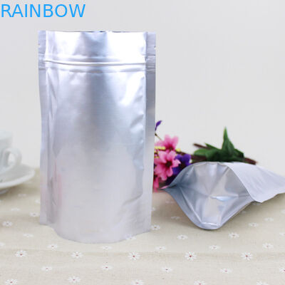 Samonośna srebrna folia aluminiowa Ziplock Etui plastikowe opakowania dla nasion Quinoa