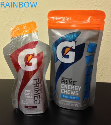 Logo Drukowane plastikowe etui do pakowania kartek na energię do żucia / laminowane etui OEM