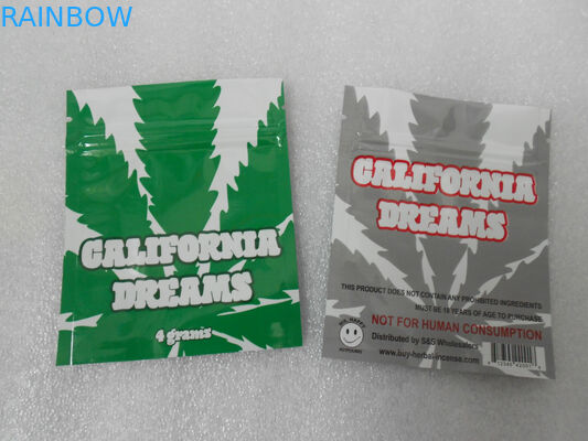 California Dream Herbal Incens Bag / Mylar Zipper Research Chemcial Pill Saszetka