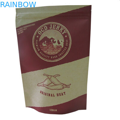 Ractangle Printed Beef Jerky Snack Bag Opakowanie dla orzechów ziemnych, orzechów