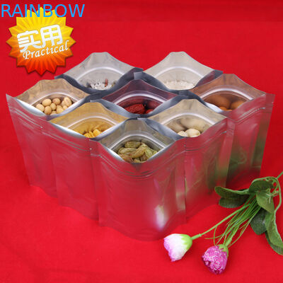 Foliowe torebki z tworzywa sztucznego Opakowania z możliwością wielokrotnego zamykania Mylar Torba z ziplockiem Czerwona torba z zamkiem błyskawicznym Mylar