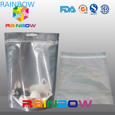 Body Mist &amp; Lotion Aluminiowa folia na plecy i przezroczysta przednia kosmetyczka Doypack