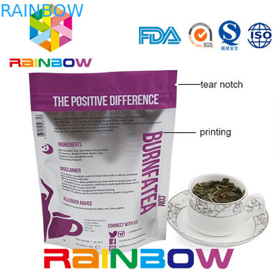 Wielokrotne zamykanie woreczków z plastikowymi woreczkami do pojemnika na herbatę z suwakiem i dolnym klinem