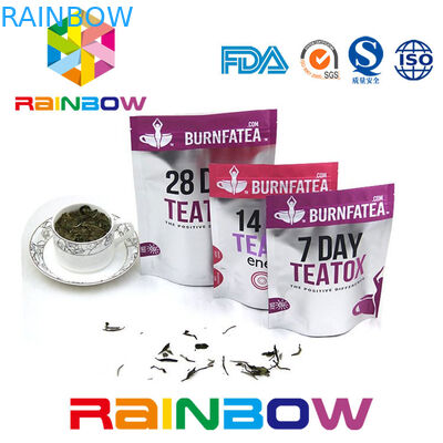 Biodegradowalna torebka do herbaty Stand Up Mylar Ziplock Laminowana torebka do pakowania herbaty